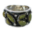 Southwestern Sterling Silver And Turquoise Ring Size 6-1/2 YX90749